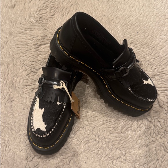 Dr Martens Adrian snaffle cow print loafer - Picture 8 of 9